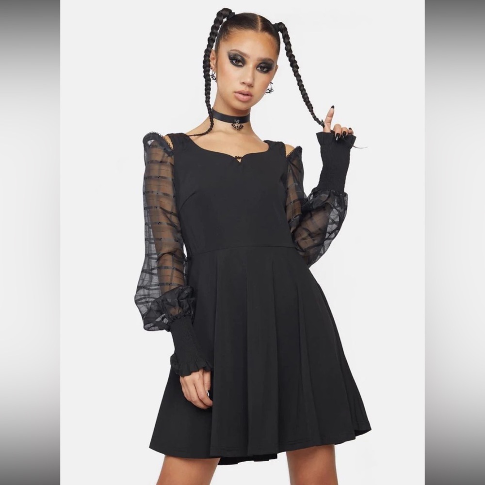 Punk Rave Off The Shoulder Mini Dress